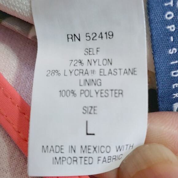 Sperry Women's Marina Corps Bikini Swimsuit Sz L Beach Vacation Resort Camo Fish - Picture 5 of 14